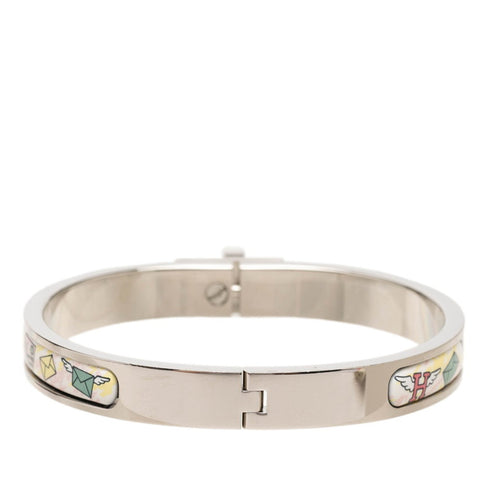 Click Kelly Letter Motif Bracelet Enamel and Metal Mini