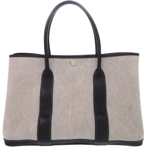 Garden Party Tote Toile and Leather 36