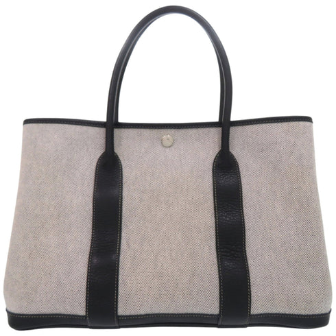 Garden Party Tote Toile and Leather 36