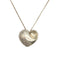 Fold Heart Pendant Necklace Sterling Silver