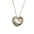 Fold Heart Pendant Necklace Sterling Silver