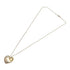 Fold Heart Pendant Necklace Sterling Silver