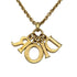 CD Pendant Necklace Gold