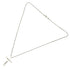 Cutout G Cross Pendant Necklace Sterling Silver