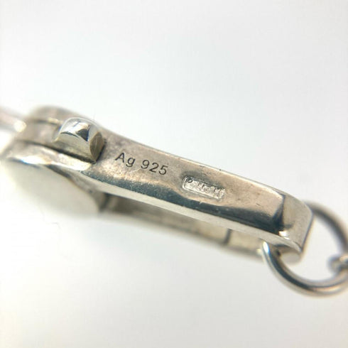 Cutout G Cross Pendant Necklace Sterling Silver