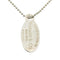 Oval Tag Pendant Necklace Sterling Silver