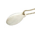 Oval Tag Pendant Necklace Sterling Silver