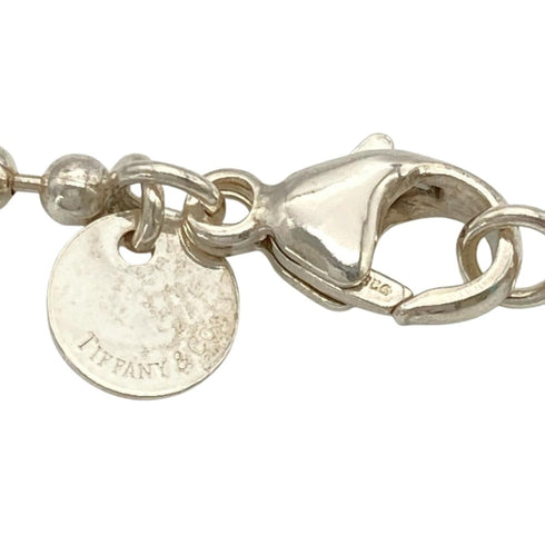 Oval Tag Pendant Necklace Sterling Silver