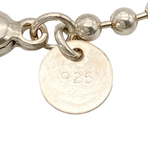 Oval Tag Pendant Necklace Sterling Silver