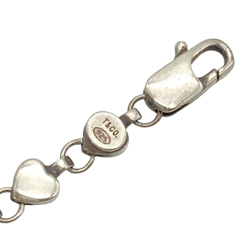Puff Heart Bracelet Sterling Silver
