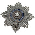 Brooch Silver Metal With Rhinestone