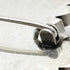 Brooch Silver Metal With Rhinestone