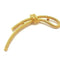 Brooch Gold Metal and Rhinestone Rope Motif