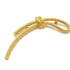Brooch Gold Metal and Rhinestone Rope Motif