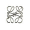 Anagram Brooch Metal Silver