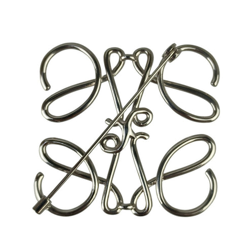 Anagram Brooch Metal Silver