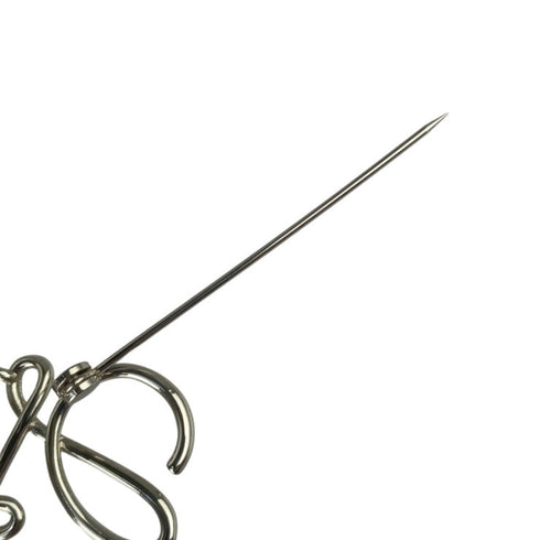 Anagram Brooch Metal Silver