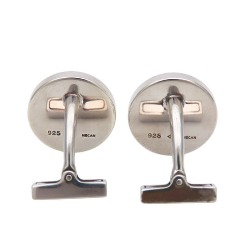 Bouton de Manchette Fleur Cufflinks Sterling Silver Bracelet