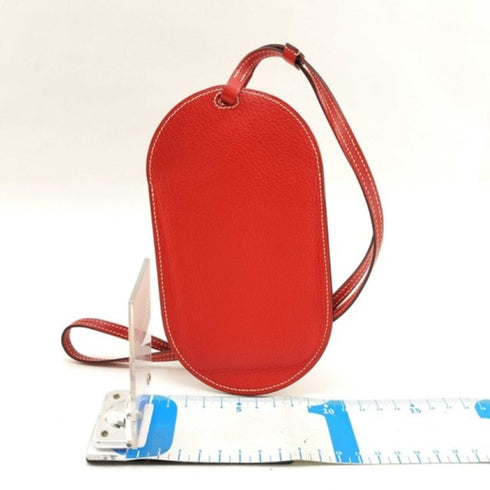 In the Loop To Go Charm Chevre Leather Rouge Tomato Mini Handbag Charm