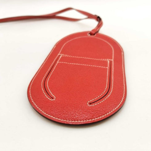 In the Loop To Go Charm Chevre Leather Rouge Tomato Mini Handbag Charm