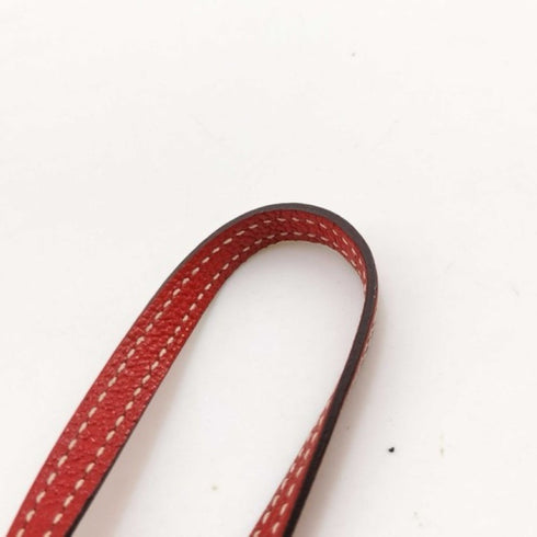 In the Loop To Go Charm Chevre Leather Rouge Tomato Mini Handbag Charm
