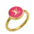 Ring Metal Gold and Pink