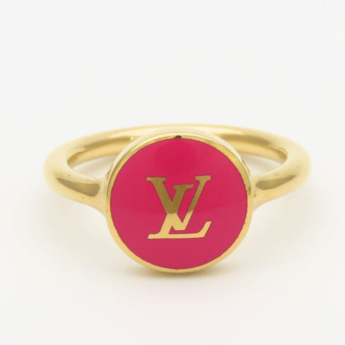Ring Metal Gold and Pink