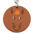 Charm Leather and Sterling Silver Brown Handbag Charm