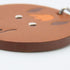 Charm Leather and Sterling Silver Brown Handbag Charm