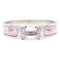 Click H Bangle Pink and Silver Bracelet