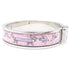 Click H Bangle Pink and Silver Bracelet
