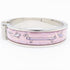 Click H Bangle Pink and Silver Bracelet