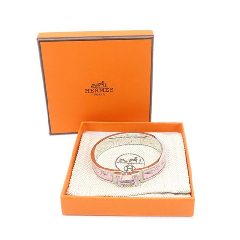 Click H Bangle Pink and Silver Bracelet