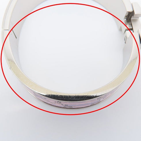 Click H Bangle Pink and Silver Bracelet
