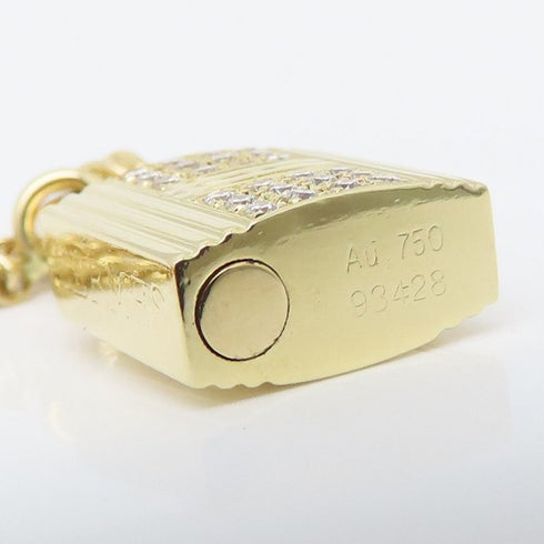 Cadena Pendant Necklace 18K Yellow Gold with Diamond