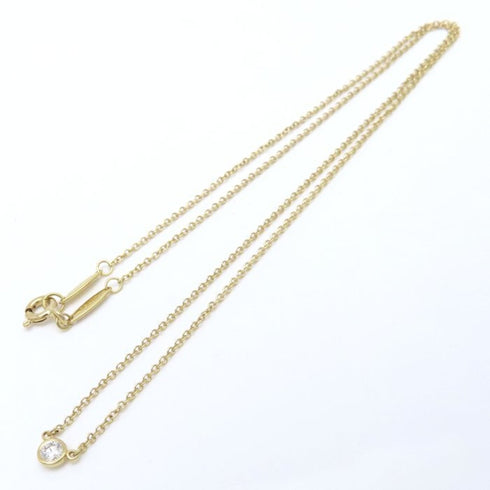 Elsa Peretti Diamonds By The Yard Pendant Necklace 18K Yellow Gold and Diamond
