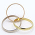 Vendome Louis Cartier Band Ring 18K Tricolor Gold
