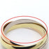 Vendome Louis Cartier Band Ring 18K Tricolor Gold