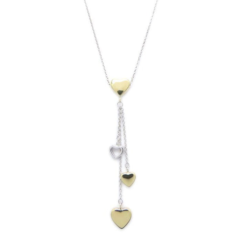 Elsa Peretti Pendant Necklace 18K Yellow Gold and 18K White Gold 10mm
