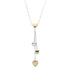 Elsa Peretti Pendant Necklace 18K Yellow Gold and 18K White Gold 10mm