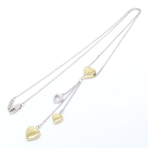 Elsa Peretti Pendant Necklace 18K Yellow Gold and 18K White Gold 10mm
