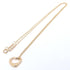 Open Heart Pendant Necklace 18K Rose Gold 10mm
