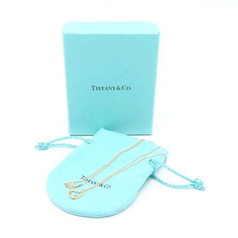 Open Heart Pendant Necklace 18K Rose Gold 10mm