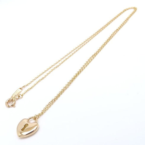 Heart Lock Pendant Necklace 18K Rose Gold