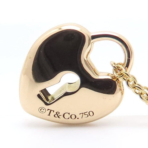Heart Lock Pendant Necklace 18K Rose Gold