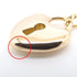 Heart Lock Pendant Necklace 18K Rose Gold