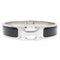 Click H Bracelet Black and Silver Plated