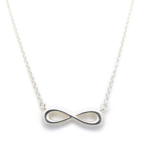 Infinity Pendant Necklace Sterling Silver