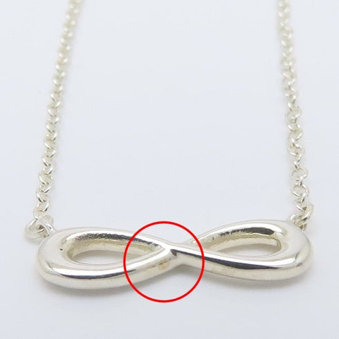 Infinity Pendant Necklace Sterling Silver