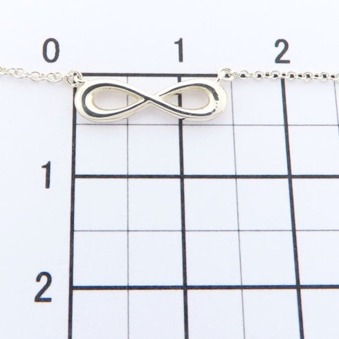 Infinity Pendant Necklace Sterling Silver